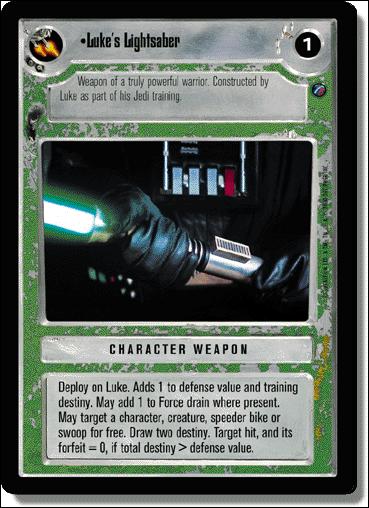 Star Wars: Death Star II Limited (Base Set) card 178 Luke's Lightsaber