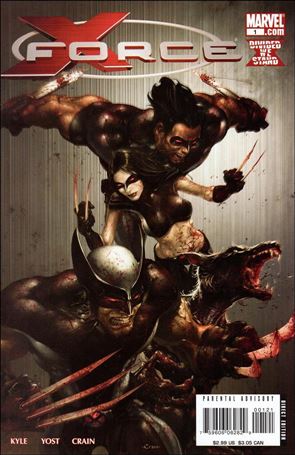 X-Force (2008) issue 1-B Clayton Crain Bloody Cover