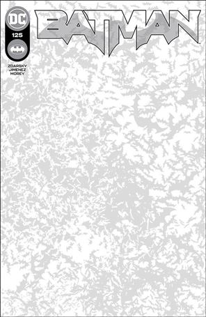 Batman (2016) issue 125-G Blank Cardstock Cover
