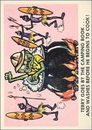 Weird-Ohs (Base Set) card 29 Terry Goes By The Camping Book...