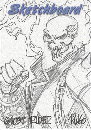 Marvel Creators Collection '98 (Sketchboard Subset) card 11-D Ghost Rider (White)