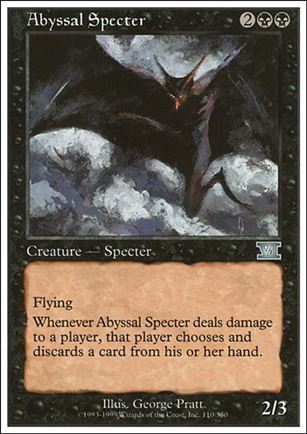Magic the Gathering: 6th Edition (Base Set) card 110 Abyssal Specter
