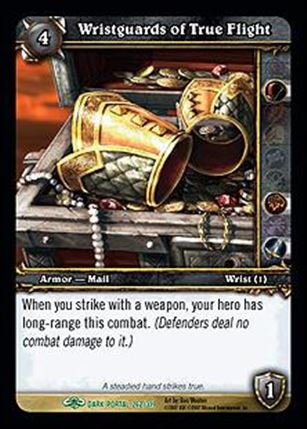 World of Warcraft: Through the Dark Portal (Base Set) card 262 Wristguards of True Flight