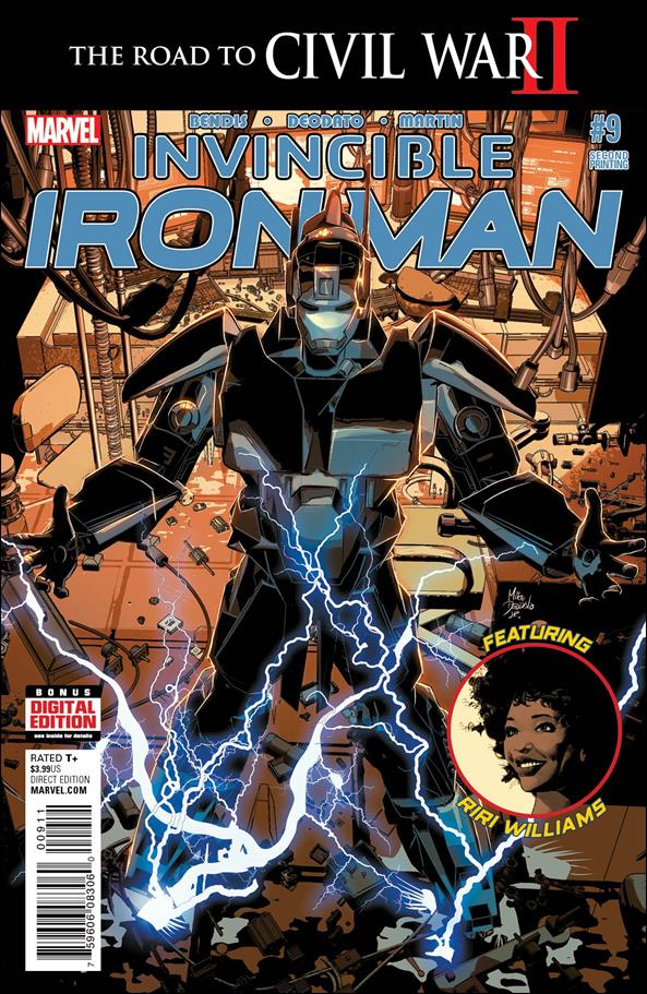 Invincible Iron Man (2015)  issue 9-C Mike Deodato Jr. Cover (2nd Printing)