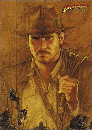 Indiana Jones Masterpieces (Base Set) card 55 IJ1: General Release One-Sheet