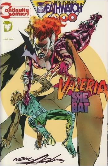 Valeria the She Bat (1993) issue 1-C Gold Foil Bonus Book Edition (signed by Adams)