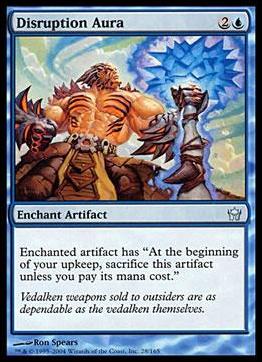 Magic the Gathering: Fifth Dawn (Base Set) card 28 Disruption Aura