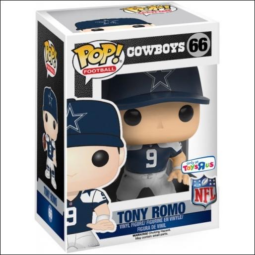 Pop! Football (NFL) figure 66 Tony Romo (Toys R Us Exclusive)