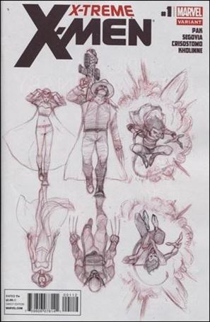 X-Treme X-Men (2012) issue 1-C Julian Totino Tedesco Sketch Cover (2nd Printing)