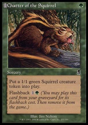 Magic the Gathering: Odyssey (Base Set) card 233 Chatter of the Squirrel