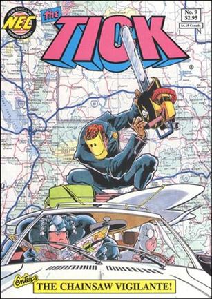 Tick (1988) issue 9-D Pink & Blue Logo Cover (4th Printing)
