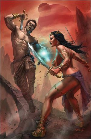 Dejah Thoris Versus John Carter issue 1-P Lucio Parrillo Virgin Cover