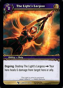 World of Warcraft: March of the Legion (Base Set) card 60 The Light's Largess