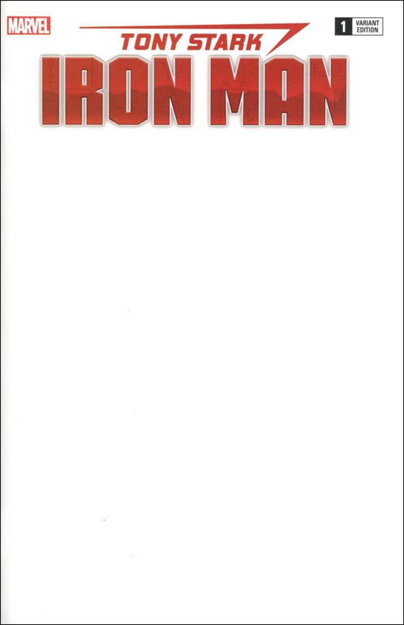 Tony Stark: Iron Man issue 1-D Blank/Sketch Cover