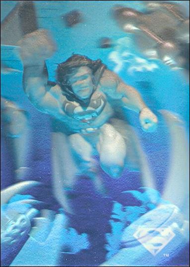Superman Holo Series (Silver Hologram Base Set) card 11 Swift Justice!