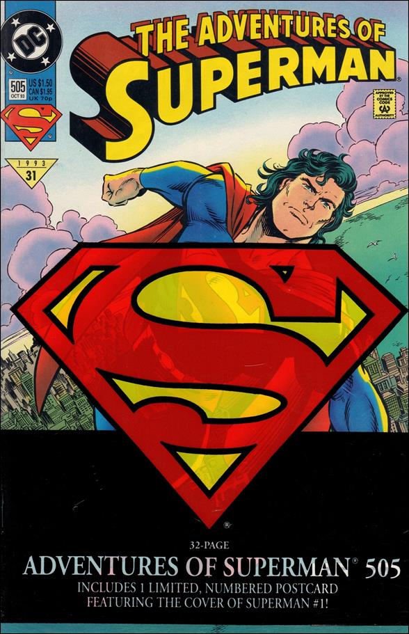 Adventures of Superman (1987) issue 505-B Polybagged Standard Cover