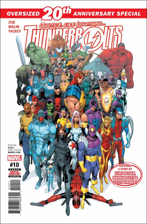 Thunderbolts (2016) issue 10 Jon Malin Cover