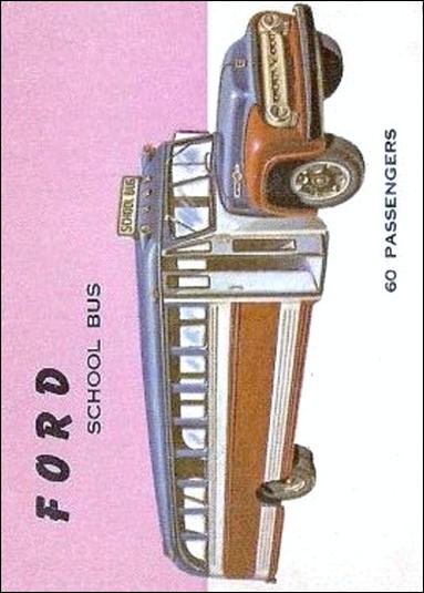 World on Wheels (Base Set) card 103 Ford School Bus