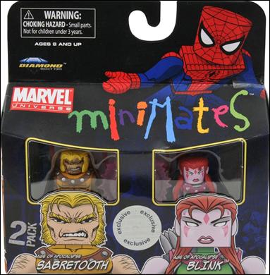 Marvel Minimates (Exclusives) figure 71 AoA Sabretooth and AoA Blink