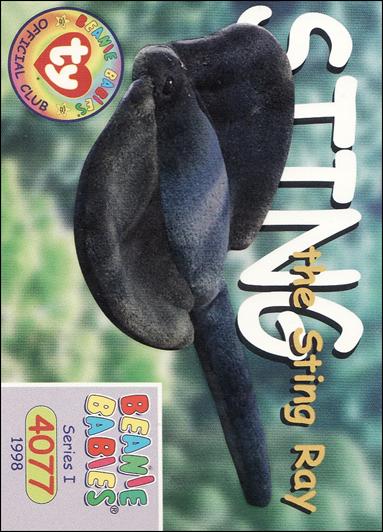 Beanie Babies Series 1 (Base Set) card 128 Sting the Sting Ray