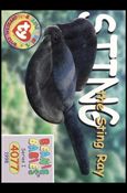 Beanie Babies Series 1 (Base Set) card 128 Sting the Sting Ray