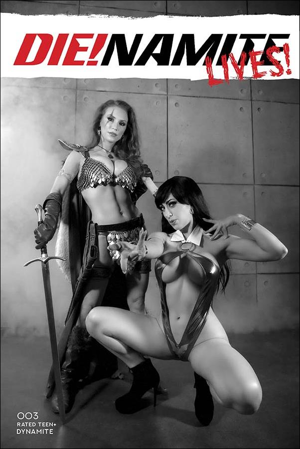 Die!namite Lives! issue 3-N 1:30 Black & White Cosplay Photo Cover