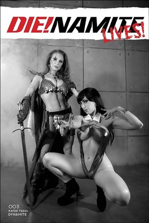 Die!namite Lives! issue 3-N 1:30 Black & White Cosplay Photo Cover