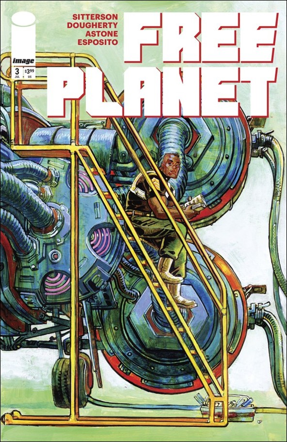 Free Planet (2025) issue 3-B Jed Dougherty Ladder Cover