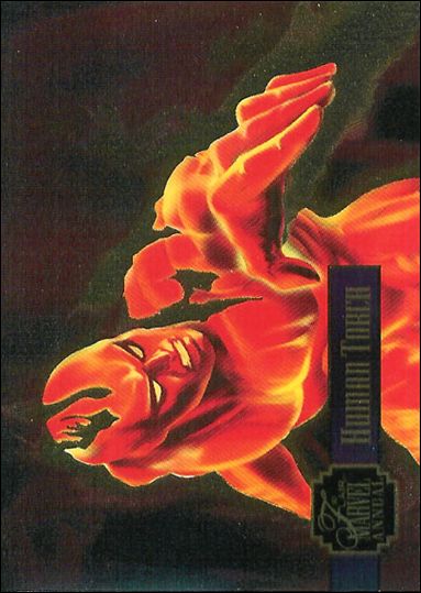 Marvel Annual Flair '95 (PowerBlast Subset) card 13 Human Torch