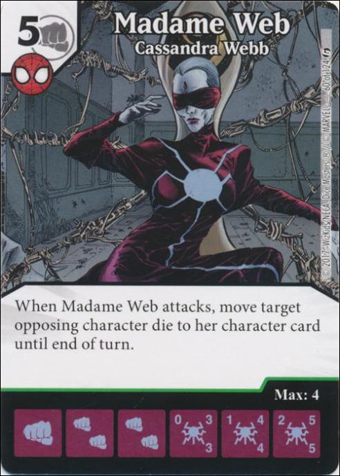 Marvel Dice Masters Guardians of the Galaxy  card 60 Madame Webb: Cassandra Webb