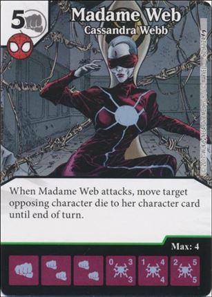 Marvel Dice Masters Guardians of the Galaxy  card 60 Madame Webb: Cassandra Webb