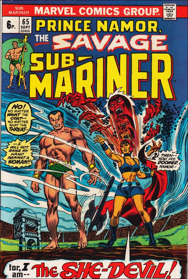 Sub-Mariner (1968) issue 65-B UK Price Cover