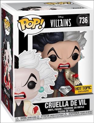 POP! Disney figure 736 Curella De Vil (Diamond Collection) Hot Topic