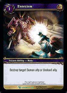 World of Warcraft: March of the Legion (Base Set) card 57 Exorcism