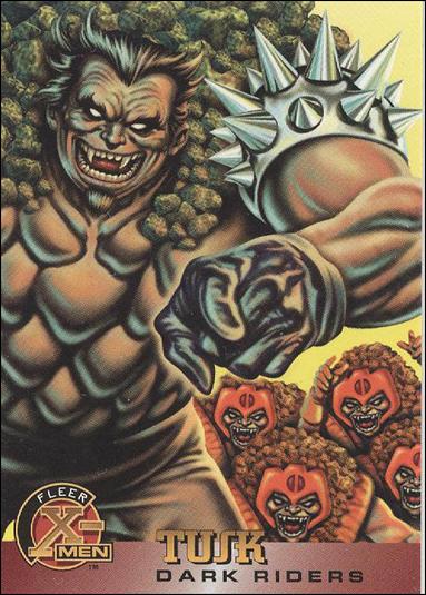 1996 Fleer X-Men International (Base Set) card 49 Tusk
