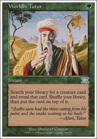 Magic the Gathering: 6th Edition (Base Set) card 269 Wordly Tutor
