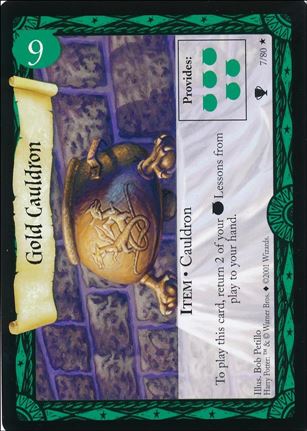 Harry Potter: Quidditch Cup (Base Set) card 7 Gold Cauldron