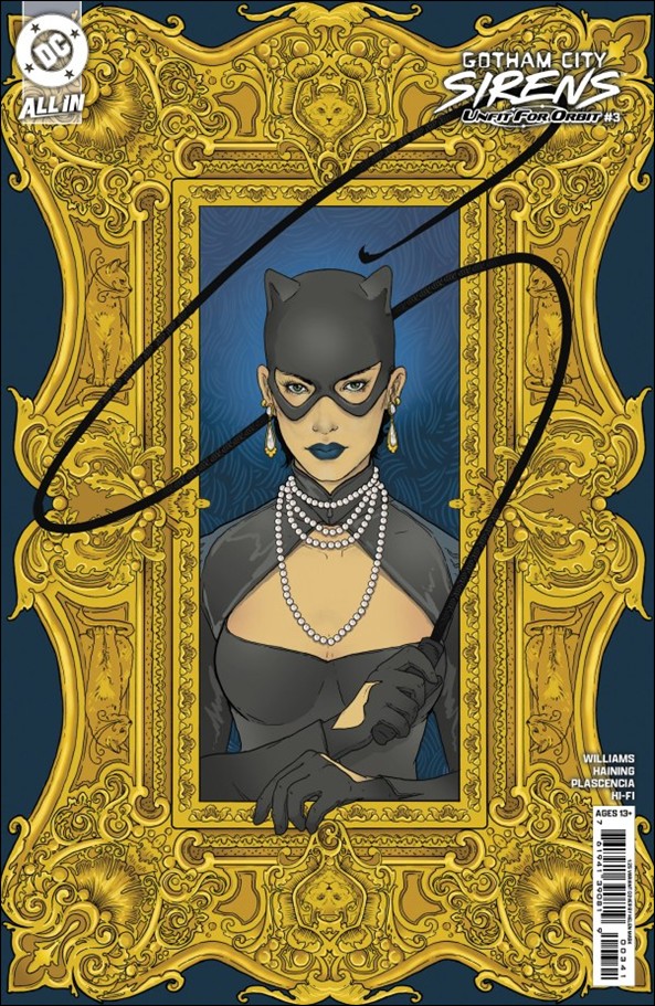 Gotham City Sirens: Unfit for Orbit issue 3-E Helen Mask 1:25 Cardstock Cover