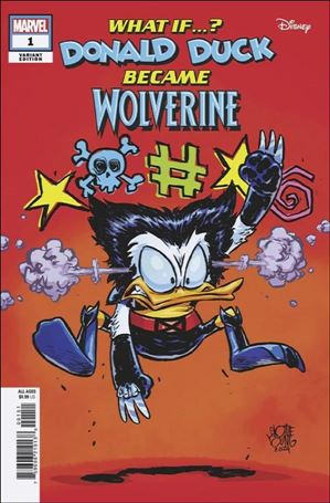Marvel & Disney: What If...? Donald Duck Became Wolverine issue 1-E Skottie Young Cover