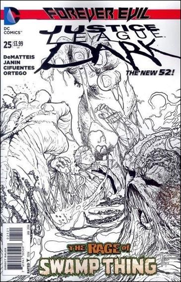 Justice League Dark (2011) issue 25-B 1:25 Black and White Cover