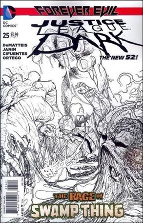 Justice League Dark (2011) issue 25-B 1:25 Black and White Cover