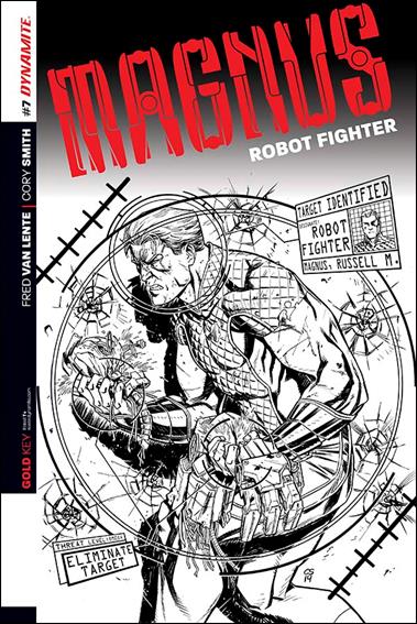 Magnus Robot Fighter (2014) issue 7-D Cory Smith 1:25 Black & White Cover