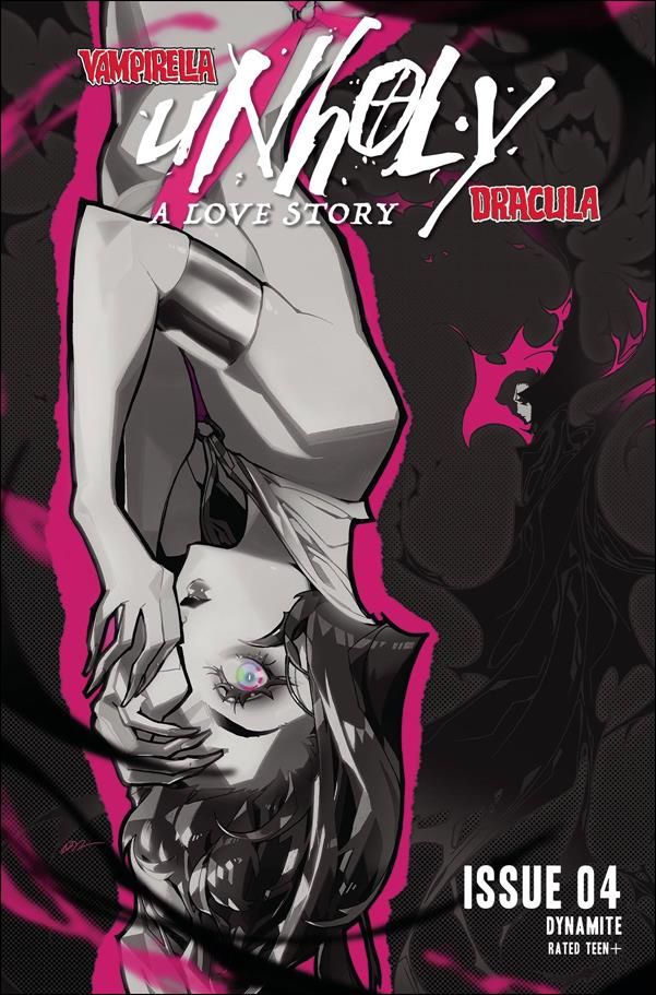 Vampirella/Dracula: Unholy issue 4-N Rose Besch 1:20 Spot Color Cover