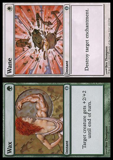 Magic the Gathering: Archenemy (Base Set) card 101 Wax//Wane