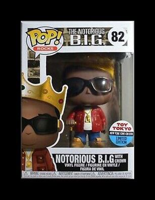 Pop! Rocks figure 82 Notorious B.I.G. with crown  (Toy Tokyo)