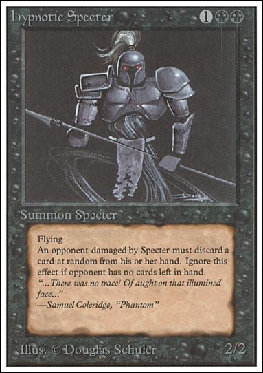 Magic the Gathering: Unlimited (Base Set) card 113 Hypnotic Specter