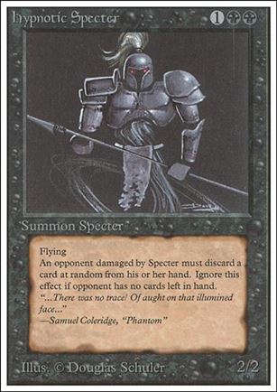 Magic the Gathering: Unlimited (Base Set) card 113 Hypnotic Specter