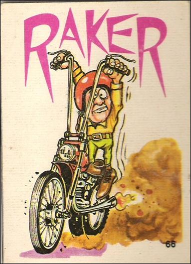Silly Cycles (Base Set) card 66-B Raker (Fan Art on Back)