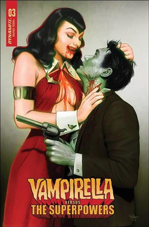 Vampirella vs. the Superpowers issue 3-E Rebeca Puebla Cover