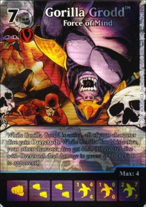 DC Comics Dice Masters Green Arrow and The Flash card 58-B Gorilla Grodd: Force of Mind (2018 Championships)